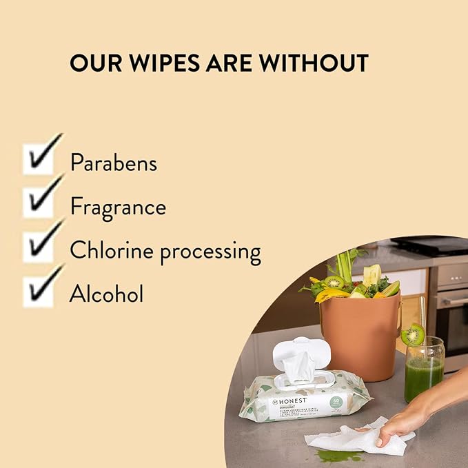 The Honest Company Clean Conscious Multi-Use Wipes | Hypoallergenic + Unscented - Image 7