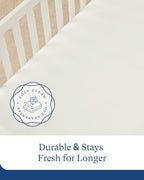 PurComfy Supersoft Fitted Bassinet Sheets, Premium Bamboo Viscose Cradle Sheets - Image 6