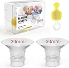 Flange Inserts 20mm for 24mm Flange/Shield, Flange Sizing Kit Silicone Flange by NursiLuna