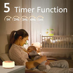 ColourNoise Sound Machine White Noise Machine 12 Colors Night Lights Brown - Image 5