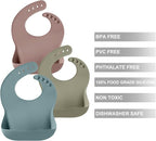 PandaEar 3 Pack Silicone Bibs for Babies - Image 2
