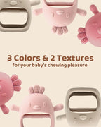 3 Packs Baby Teething Toy Silicone Teething Mitten - Image 7