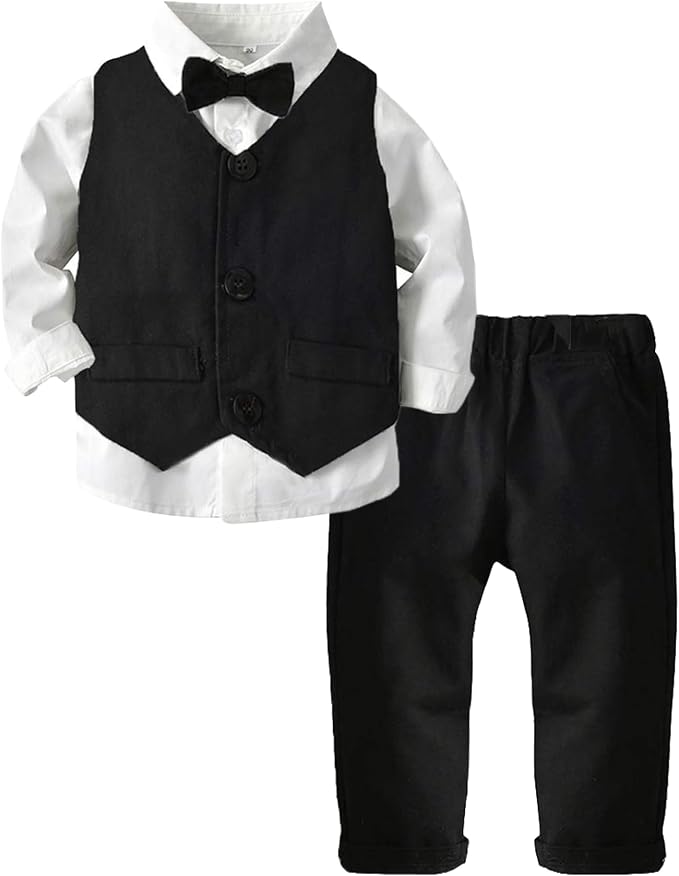 ARTMINE Toddler Boy Clothes Suit Gentleman Wedding Outfits, Formal Dress by Artmine