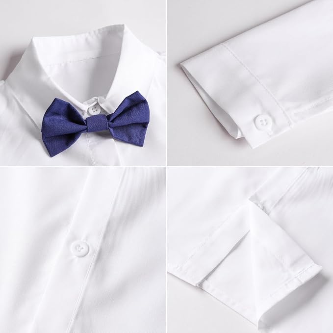 ARTMINE Toddler Boy Clothes Suit Gentleman Wedding Outfits, Formal Dress - Image 3