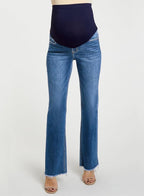 BLENCOT Maternity Jeans for Women Over Belly Pregnancy Pants Comfy Pregnant - Image 3