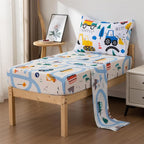 NTBED 4 Pieces Construction Toddler Bedding Set - Image 4