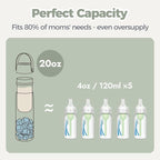 HEYTRIP Vacuum Insulated Breastmilk Cooler Bottle, 20oz Stainless Steel - Image 4