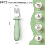 DRKIO 8 Pieces Toddler Forks Set - Image 2