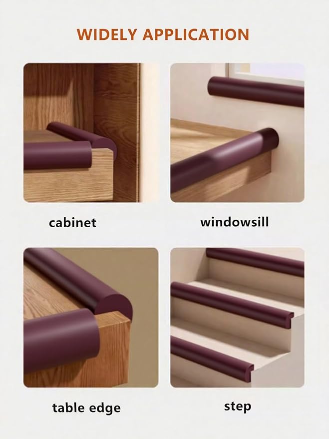 Baby Proof Edge Corner Protector, 6.56FT 0.47''Th L-Shape Furniture Corner & - Image 8