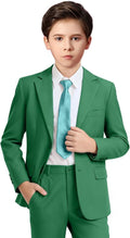 Boys Formal Suit Set 4 Pieces Kids Tuxedo Ring Bearer Outfit by Boihedy
