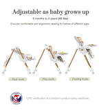 Mallify Foldable High Chairs for Babies and Toddlers, 3-in-1 Convertible Baby - Image 6