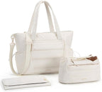 mommore Diaper Bag Tote with Stroller Organizer Puffer Bag Large Capacity Baby by mommore