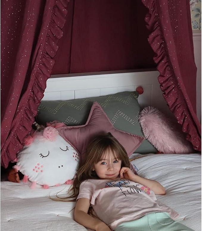 JIKAL Star Moon Shaped Pillow Soft Velvet Nursery Stuffed Throw Pillows - Image 5