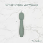 WeeSprout Baby Spoons for Self Feeding 6 Months +, Soft & Durable Silicone - Image 2