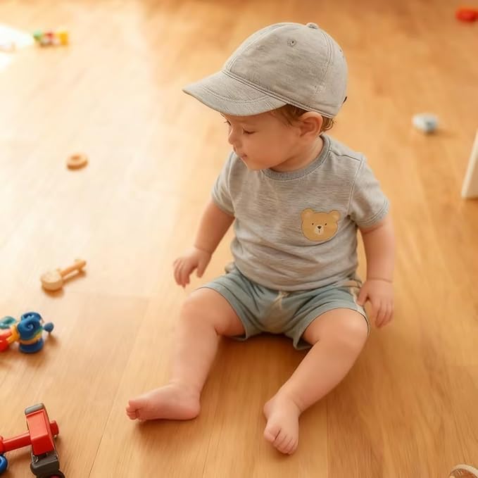 Keepersheep Baby Baseball Cap Infant Sun Hat, Cotton Knit - Image 5