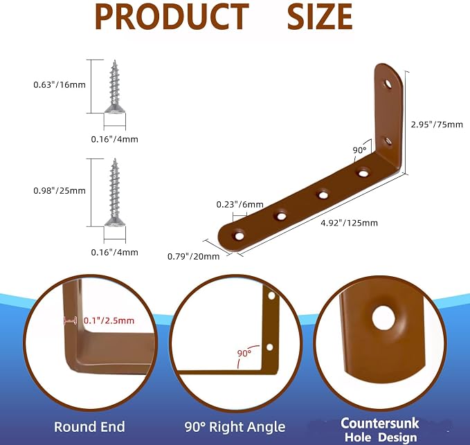 Anti Tip Furniture Anchors for Baby Pet Proofing, Furniture Wall Anchor - Image 4