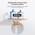 furniture anchors safety Wall straps: Baby Proofing Anti Tip Cabinet, Furniture - Image 6