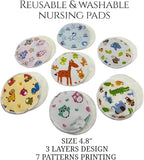 Reusable Nursing Pads 14 Pack, Washable Breast Pads Breastfeeding Essentials - Image 2