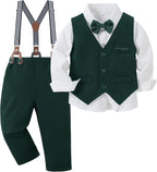 nilikastta Toddler Baby Boy Clothes Suit Gentleman Wedding Outfits Formal Dress by Nilikastta
