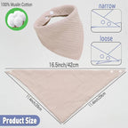 Baby Bibs Muslin Drool Teething Drooling Bibs - Image 3