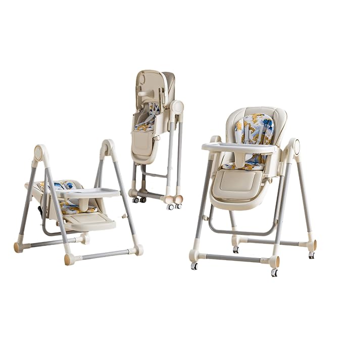 5 in 1 Baby High Chair Swings for Infants Foldable Rocking 8 Level Height by Unknown