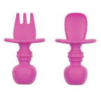Bumkins Baby Utensils Set, Chewtensils Silicone Spoons by Bumkins