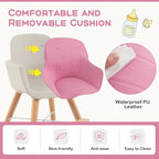 BABY JOY Convertible Baby High Chair, 3 in 1 Wooden Highchair/Booster/Chair - Image 7