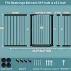 Fairy Baby 38" Extra Tall Dog Gate - Image 2