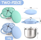 Mity rain 2-Pack Stainless Steel Snack Containers - Image 2