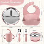 Toddler Plates and Bowls Set Stainless Steel - Image 6