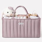 Blissful Diary Baby Diaper Caddy Organizer, Stylish Storage Basket by ForEveryBabysBetterLife