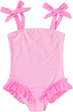 Happy Town Toddler Swimsuit Girl Solid Color Stripe One-Piece Baby Bathing Suits by HappyTown