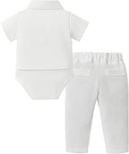 DISAUR Baby Boy Clothes Toddler Boy Outfits 4PCS Gentleman Dress - Image 5