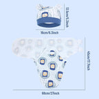Cinaci 2 Pack Adjustable Soft Cotton Blend Newborn Baby Receiving Swaddle - Image 2