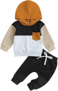 2Pcs Baby Boys Hoodie Tops Pants Set Dinosaur Deer Print Sweatsuit Fall Winter by CIYCUIT
