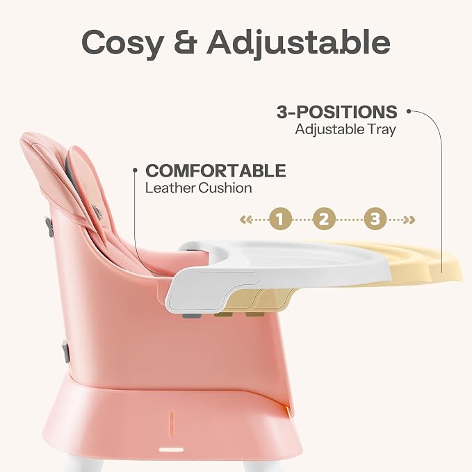 HARPPA 6 in 1 Baby High Chair, Convertible Infant Feeding Chair - Image 4