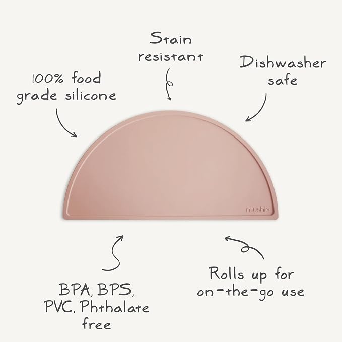mushie Silicone Placemat for Kids | BPA-Free Non-Slip Design - Image 8