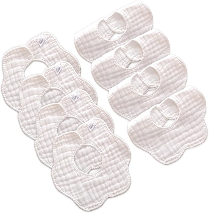 Baby Bibs Muslin Drool Teething Drooling Bibs by Mccotwe