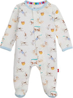 Magnetic Me Boys Modal Magnetic Baby Footie Pajamas | Silky Soft Modal Fabric | by magneticme