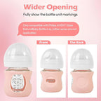 3 Pack Silicone Sleeves for Philips Avent Natural Glass Baby Bottles, Anti - Image 4