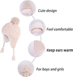 LANGZHEN Toddler Kids Infant Winter Hat, Earflap Knit Warm Cap Fleece Lined - Image 6