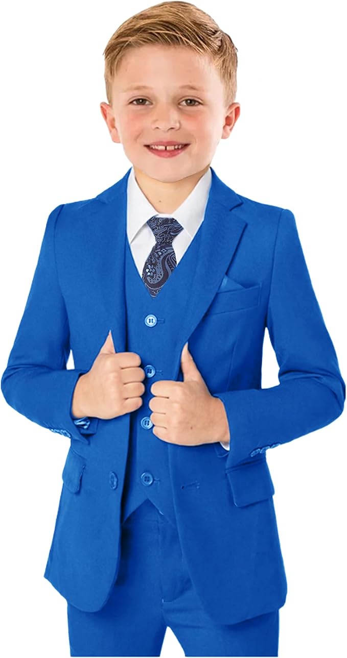 Boys’ Formal Suit 5 Piece Set, Toddler Tuxedos by KEYWANTS