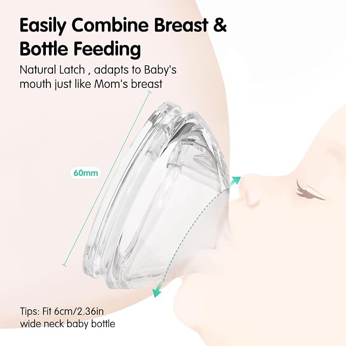 Silicone Bottle Nipples for Natural Baby Bottle, Slow Flow, Replacement Bottle - Image 4