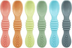 PandaEar 6 Pack Silicone Baby Spoons by PandaEar