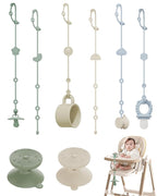 6 Pack Silicone Baby Toy Straps by AYHIT