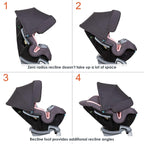Baby Trend Cover Me™ 4-in-1 Convertible Car Seat, Quartz Pink - Image 5