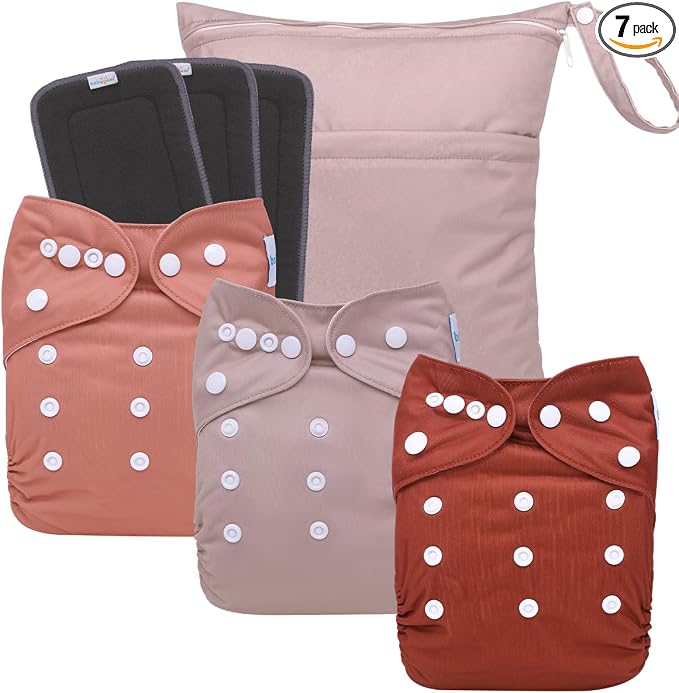 babygoal Reusable Charcoal Cloth Diapers by babygoal