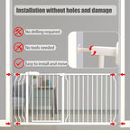 Heavy Duty Baby & Dog Safety Gate, Extra Wide 85.8-90.5 Inch, Tension Mounted - Image 5