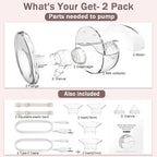 Wearable Breastfeeding Pump, 4 Modes & 12 Levels, Hands Free Breast Pump - Image 9