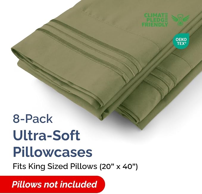 King Pillow Cases Set of 8 - Image 2